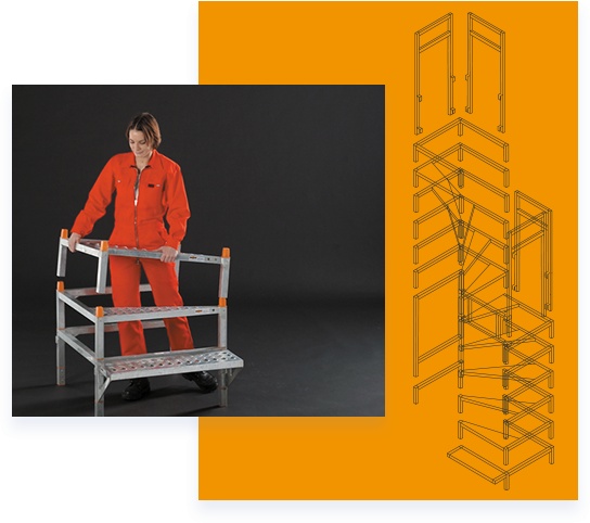 Bautreppe Aufbau