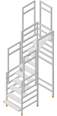 Bautreppe viertelgewendelt_oben_rechts